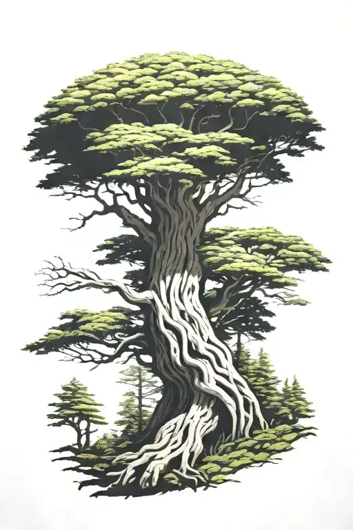 Redwood Tree Growing