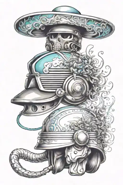 Music Helmets With Magic And Art