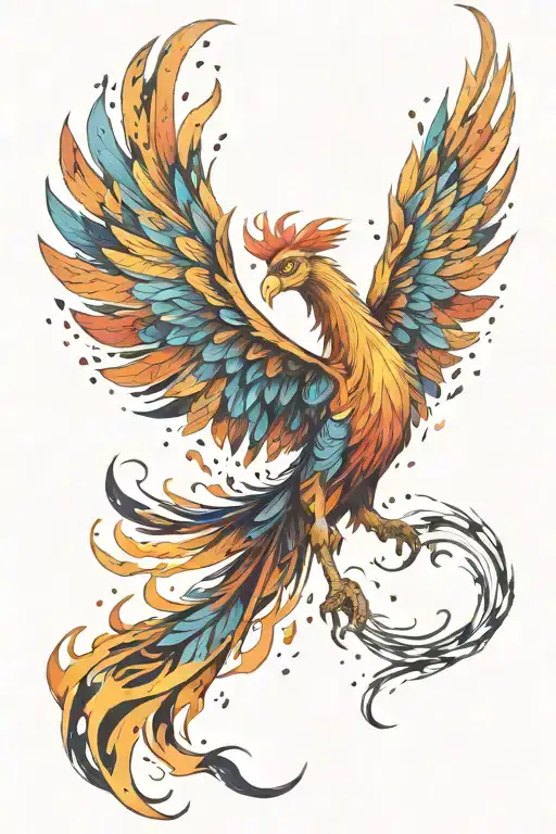 Phoenix Rising From The Ashes