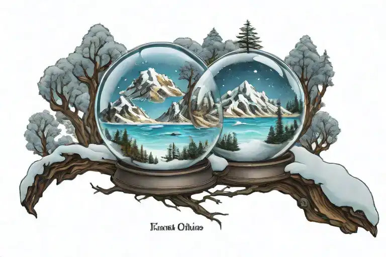 Flat Earth In A Snow Globe