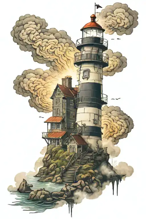 Lighthouse Fog Buries Me