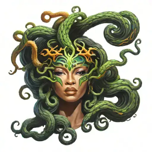 African American Exotic Medusa