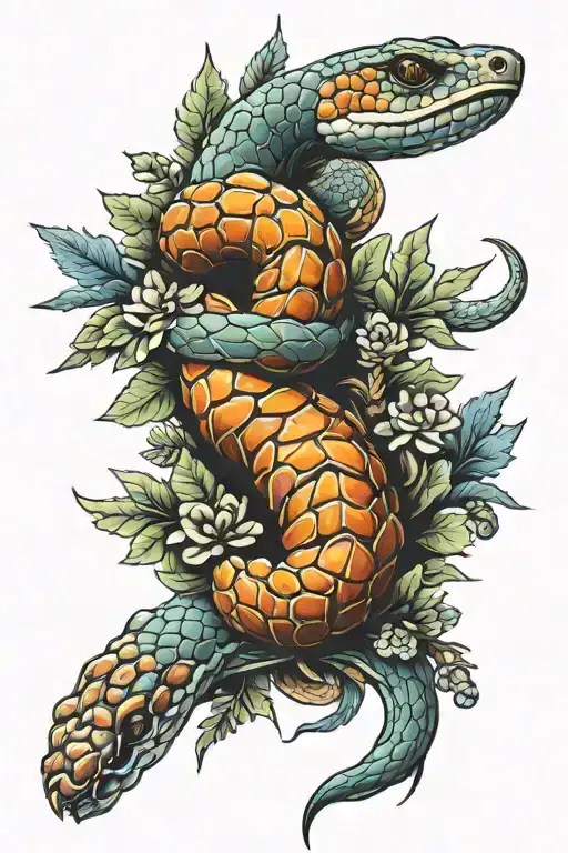 Snake And Pinecone