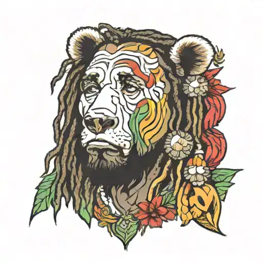 Kanye Bear And Bob Marley Face