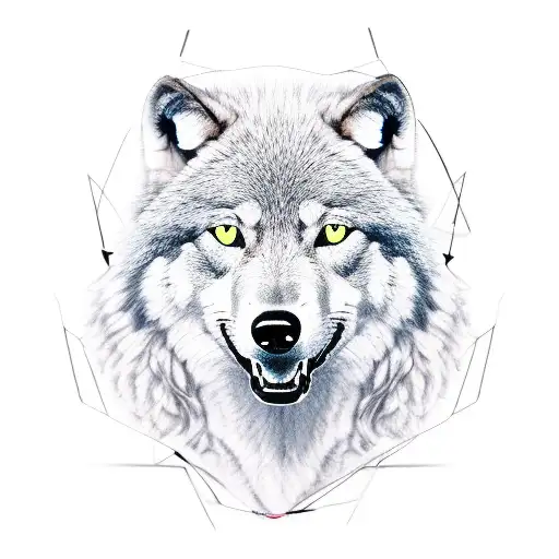 Black Band With A Wolfin It