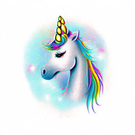 Unicorn With Galaxy