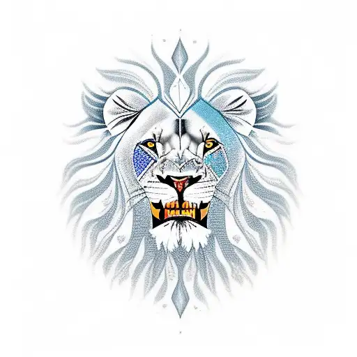 Lion In A Diamond