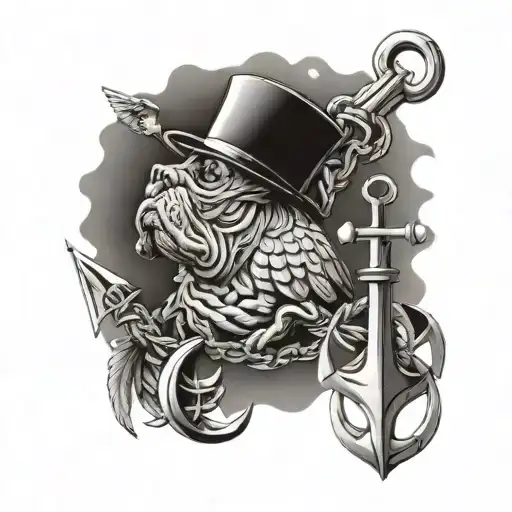 Bulldog Eagle Anchor World