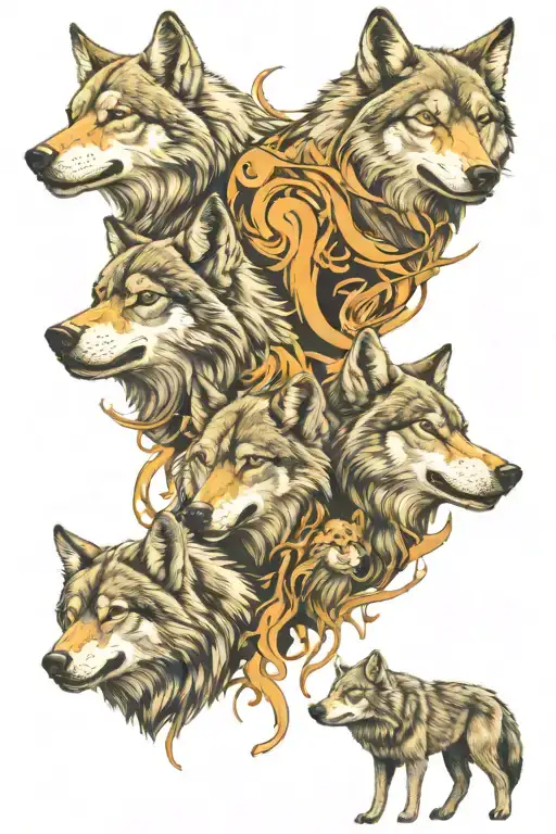 Were Wolf Family Posing