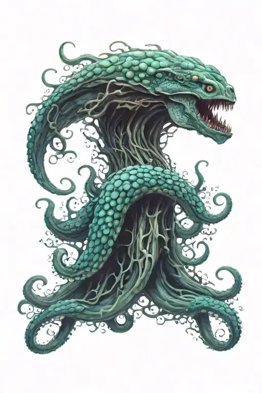 Kraken Emerging From The Depths