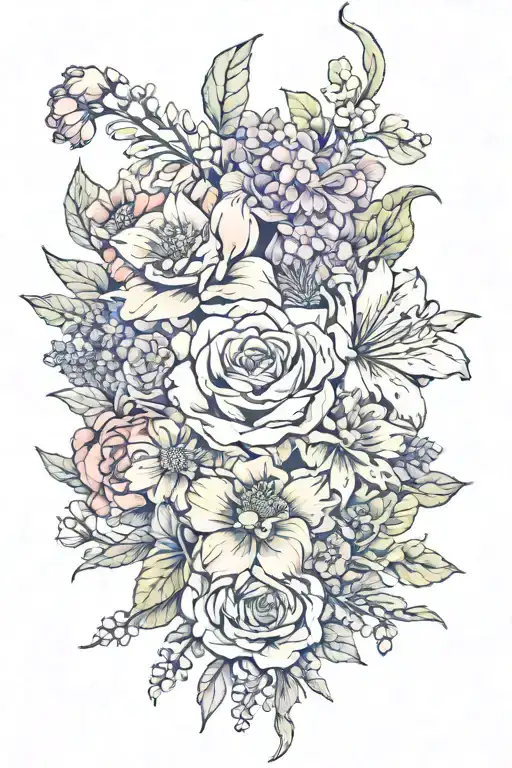 Birth Flower Bouquet