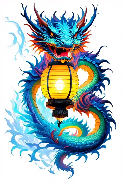 Dragon Lantern Shining Light