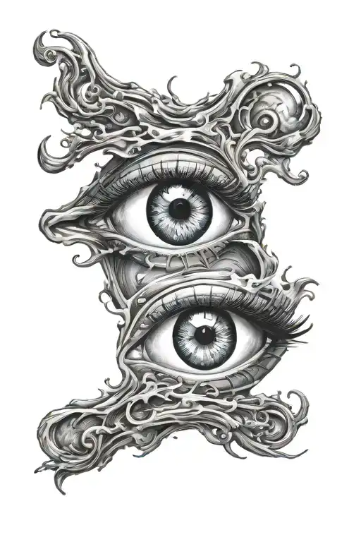 Eye Turning Into Liquid