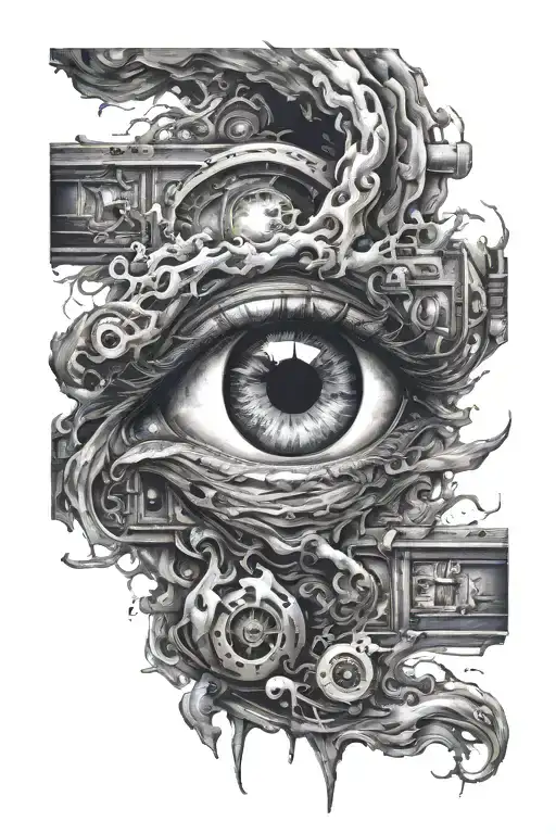 Eye Turning Into Smoke