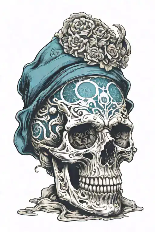 Skull From The Front