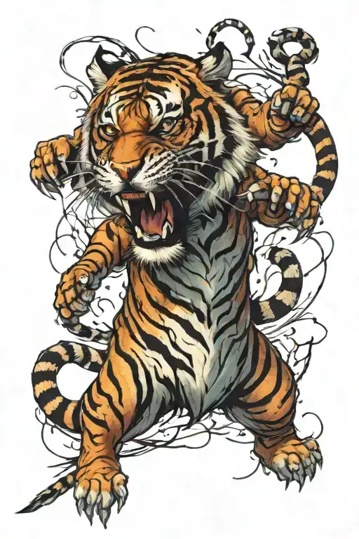 Tiger Fighting