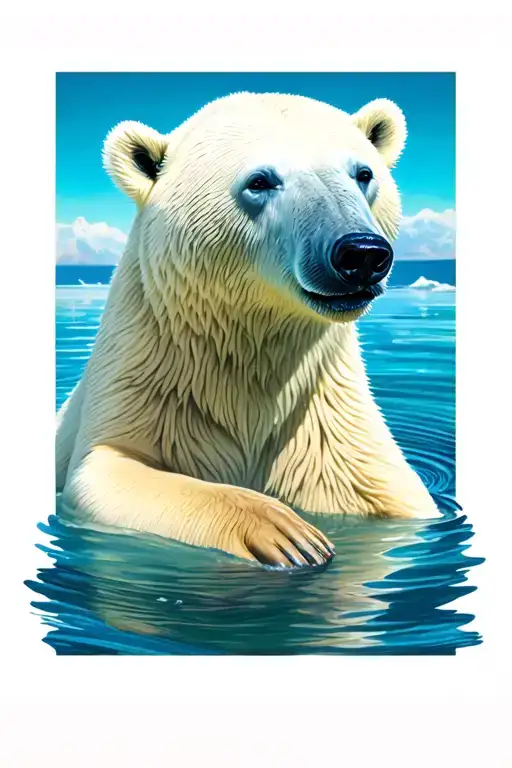 Swimming Polar Bear