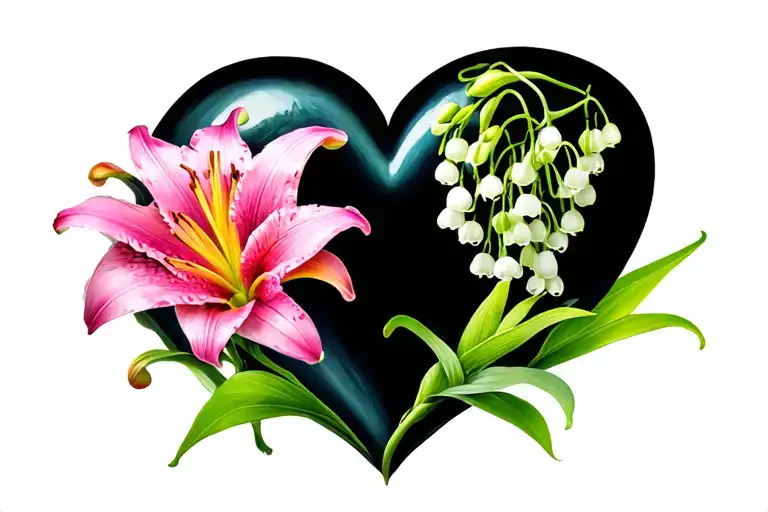 She Gave Me A Reason To Live Heart With Lily Of The Valley