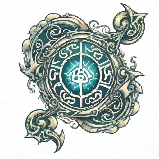 Sleep Token Band Symbol Incorporated With The Idea Of Fighting Depression