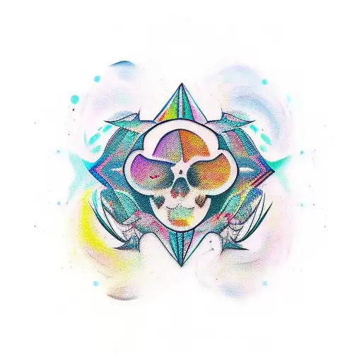 Create A Tattoo Design Inspired By A Famous Tv Series Scene With A Psychedelic Twist