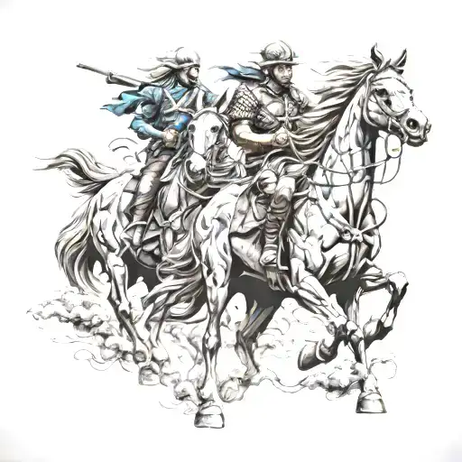 4 Horse Apocalypse Riders