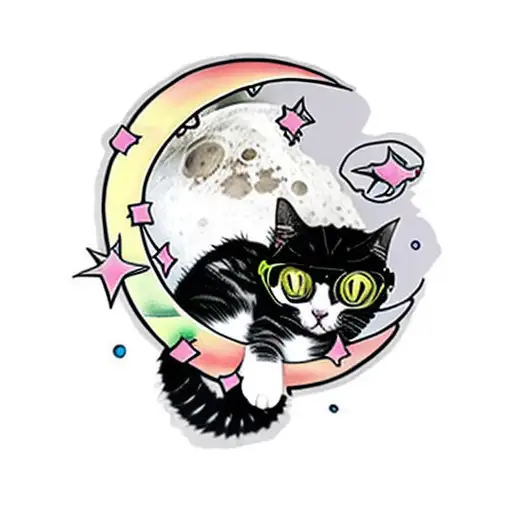 A Cat On The Moon