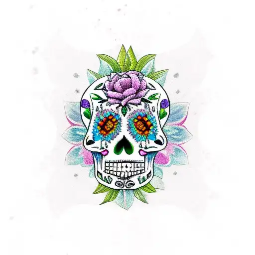 Flower Sugar Skull