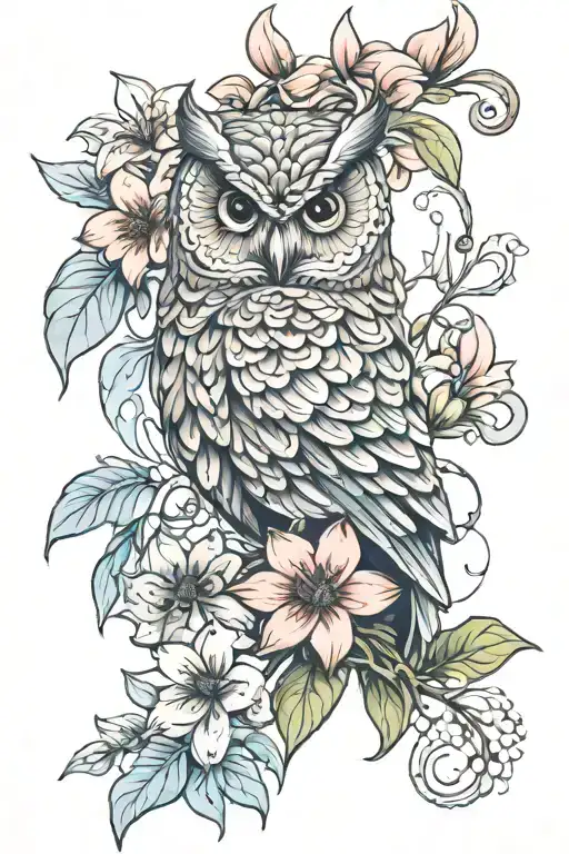 Owl Lilly Flower Blooming