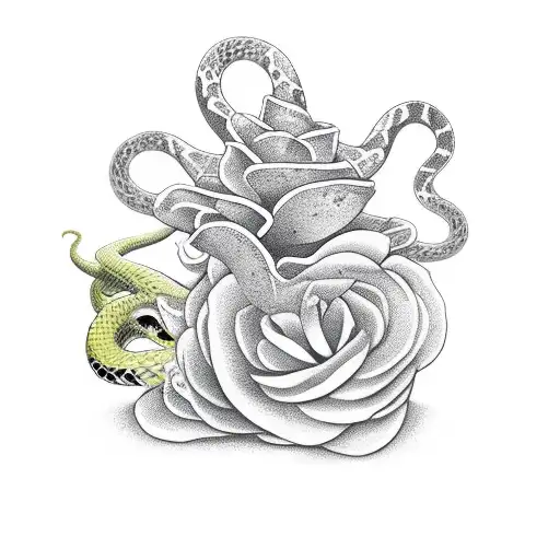 Garden With Snake And Apple