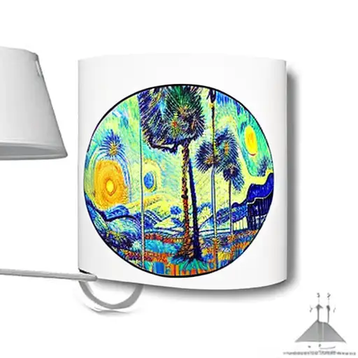 Palm Tree Sunset Van Gogh