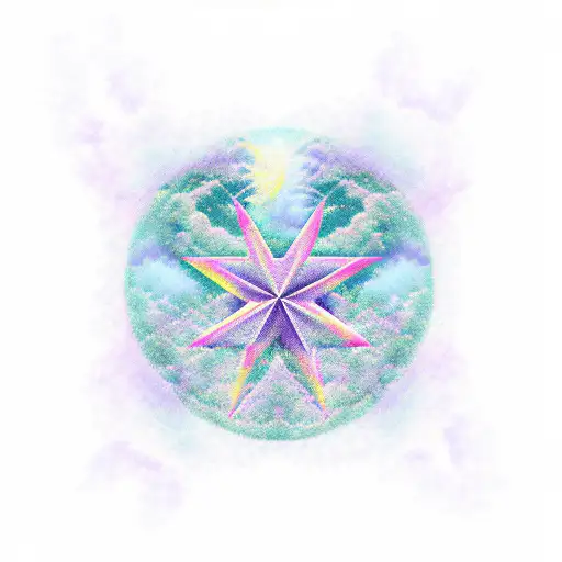 Phoenix Lavender Stars Moon City Background