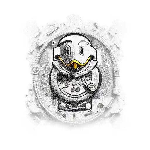 Mcrooge Mcduck Chain Black And Grey Money