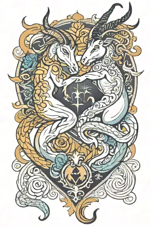 Capricorn And Gemini Love Symbol