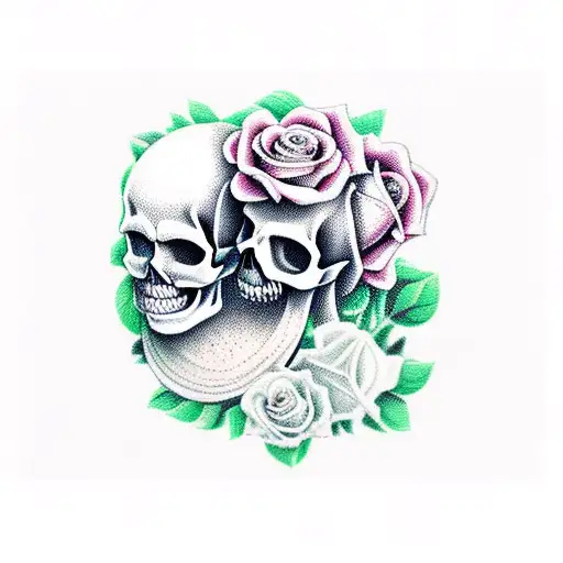 Skull And Roses
