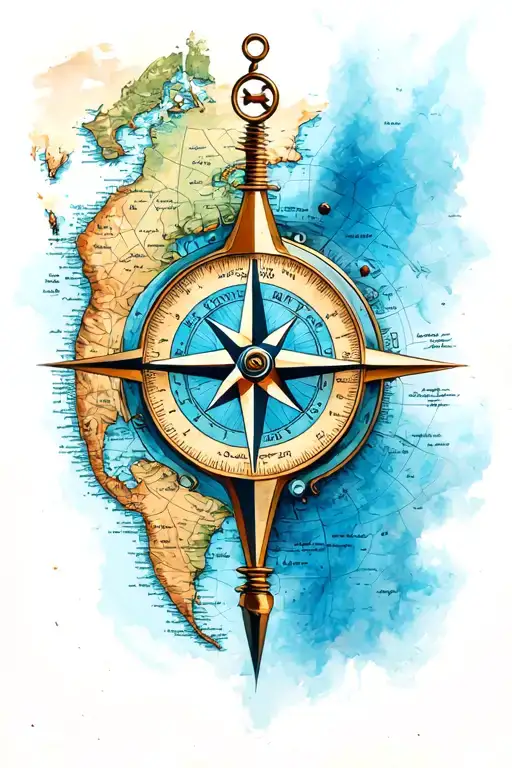 Compass And Map