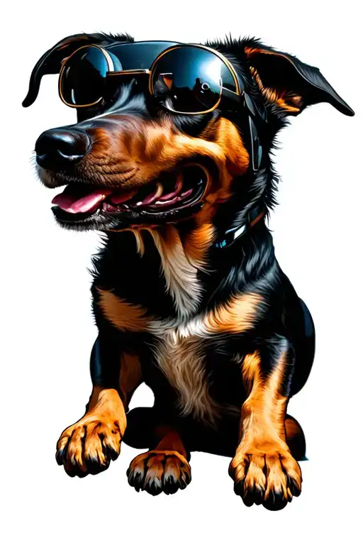 Men Dog Jeep Driving