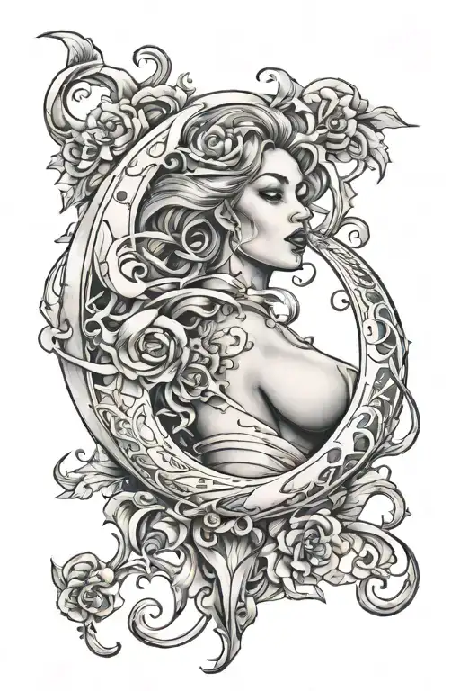Letter R Y J Scott Campbell Female Moon