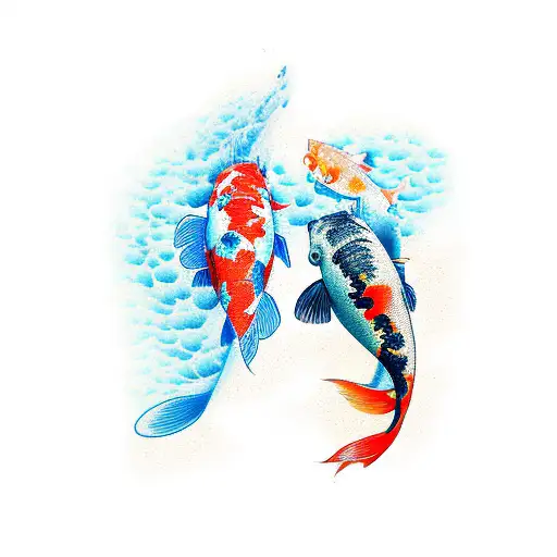 Koi Fish Calf Sleeve