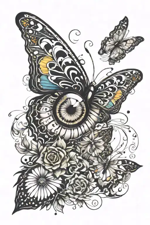 Butterfly Eyes Sun Rays