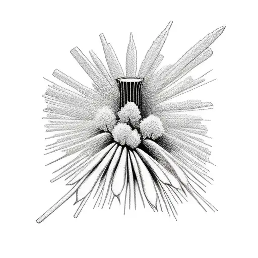 Tall Indian Paint Brush With A Box Outline