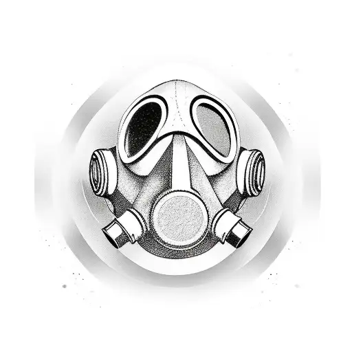 Gas Mask And Rose