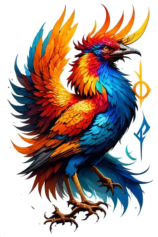 Norse Runes Pheonix
