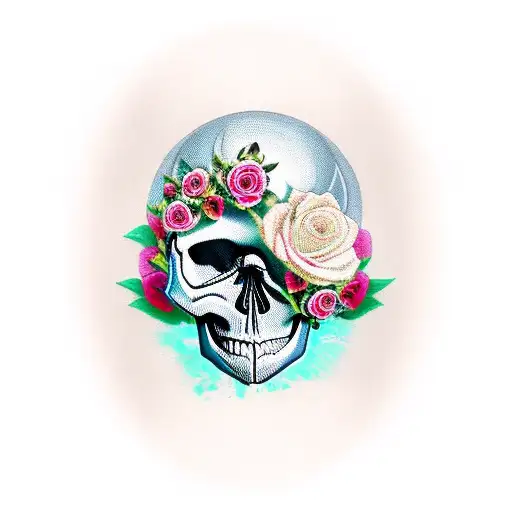 Skull With Roses