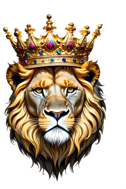 Lion Wearing A Crown