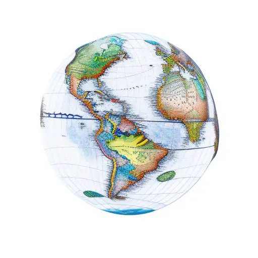 Globe Being Hold In Arms As Its Dying