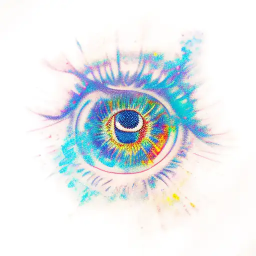 Eye With Galaxy