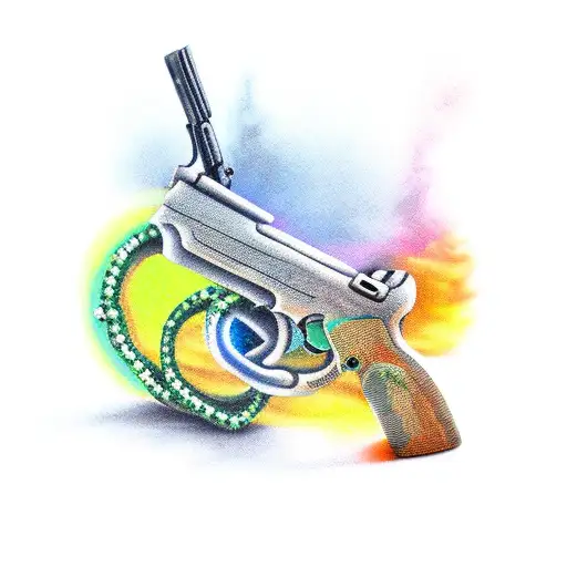 A Gun With A Broken Chain