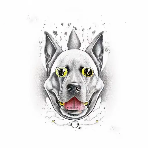 Black Dog In A Banana Suit