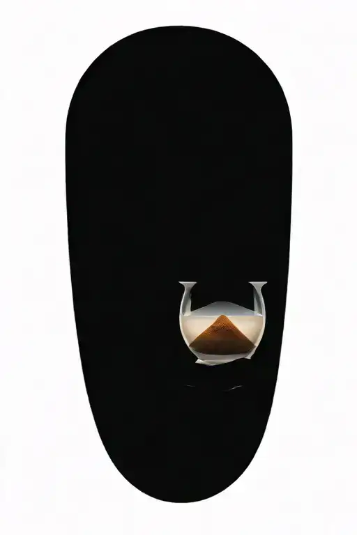 Hand Holding An Hourglass