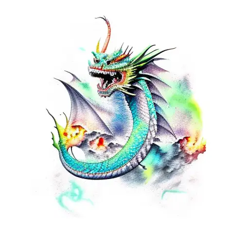 Dragon Aquarela